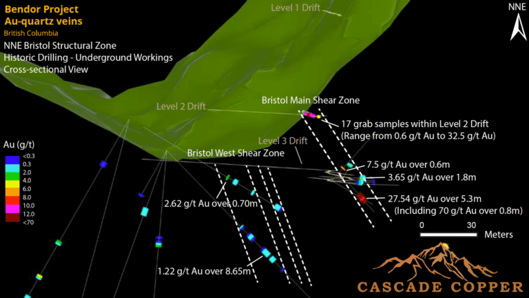Historic Drilling - Potential NNE Trends